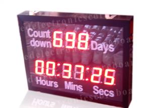 China Outdoor Led Digital Clock Large Display With Wireless Remote Controller wholesale