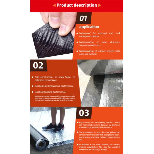 Contemporary Design Modified Asphalt Damp Proof Underlay Membrane for Waterproofing