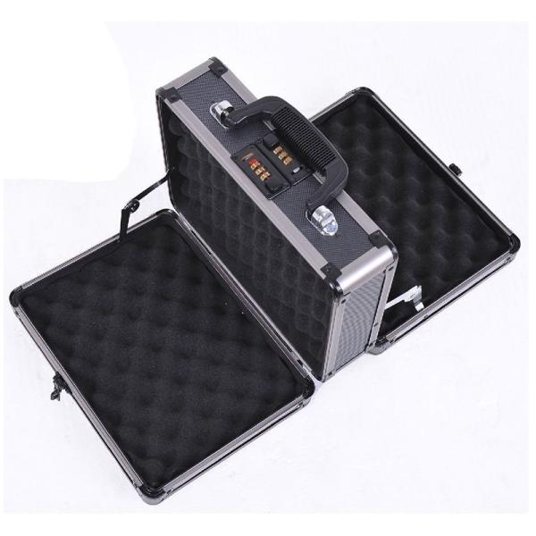 Quality HandGun Case 2 Combination Lock Security Hard Carry Box With Double Sided Pistol for sale