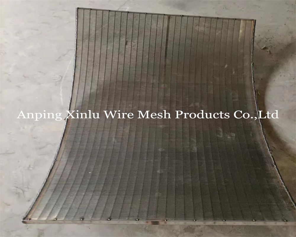 SS 321 Wedge Wire johnson type Sieve Bends Welded Edge 1.5X20mm Support Bar