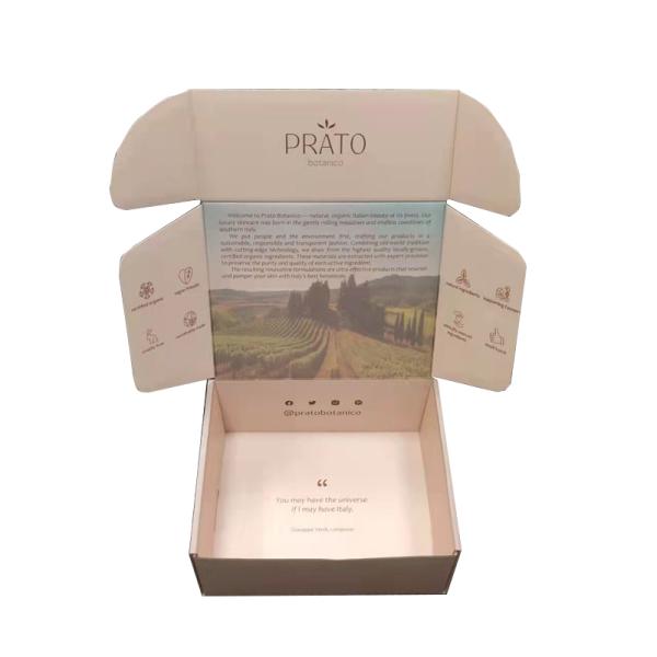 Recyclable Corrugated Shipping Packaging Mailer Box for Shoes and Clothing Custom Order