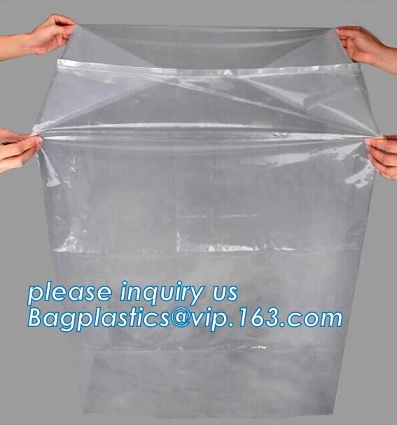 Customized Square Bottom or Side Guesst Plastic Protective Pallet Covers, 4 Mil Dust proof Clear Pallet Covers, BAGPLAST