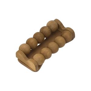 China 2 Row Hand Held Muscle Body Wooden Roller Massager 17X8X4.5 cm wholesale