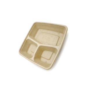 9 inch Outdoors Takeaway Food Containers Disposable Lunch Biodegradable