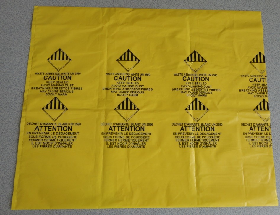 Heavy Duty Construction Plastic Asbestos Bag Waste Bag,Heavy Duty Disposal Polythene bags For Asbestos Removal BAGEASE