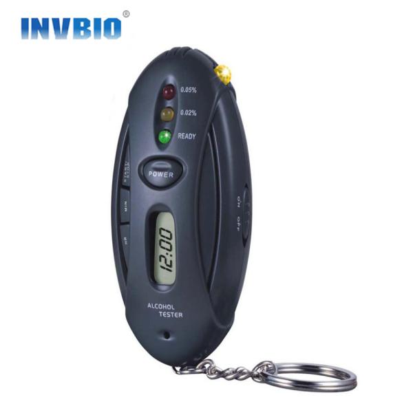 Quality Black Led Lights Show Breathalyzer Alcohol Tester With Timer Quick Response For Drive Safety for sale