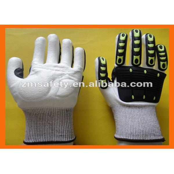 Level 5 HPPE Cut Proof Work Gloves Impact TPR Oilfield Mechanic Gloves