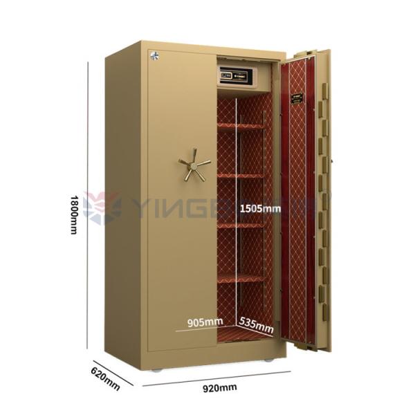 Quality Dual Alarm Fingerprint Lock Safe Box Movable Vault Room Safe Box YB/DK180-3C for sale