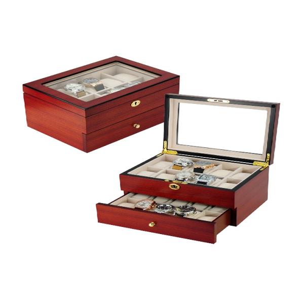 High End Watch Packing Box for 20 Watches Storage , Empty Watch Boxes