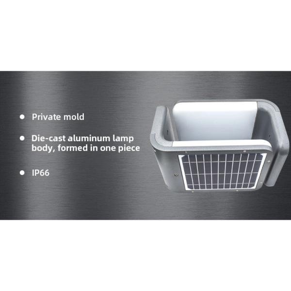 Outdoor Die Cast Aluminum Led Solar Floodlight Garden Wall Decorative