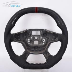 China Perforated Leather Ford Carbon Fiber Steering Wheel Sports Plain Weave wholesale