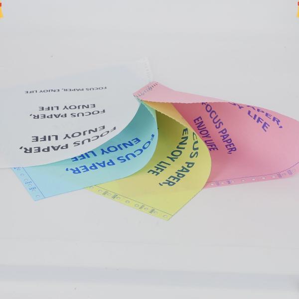 Quality CB/CFB/CF NCR Paper For Laser Printers White Pink Yellow Blue Green 43*61 for sale