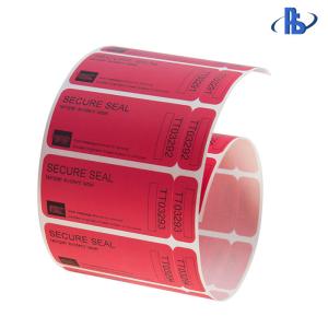 Tamper Evident VOID Labels , Partial Transfer Security Barcode Labels