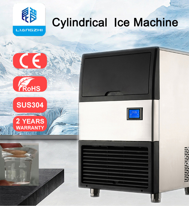 Cylindrical Ice Making Machine LZ-80 with 36kg Capacity in 24 Hours and 220V Voltage
