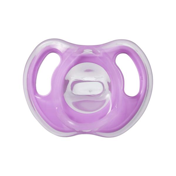 The Aimzing Ultra-Light Silicone Baby Pacifier, Girl - 0-6m, 4pk