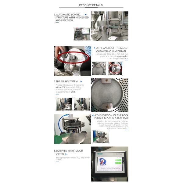 Semi Automatic Capsule Filling Machine For Size 000 00 0 Capsule