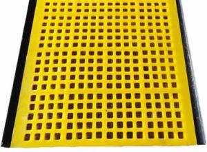 Iron Ore Pu Vibrating Linear Screen Mesh Mine Sieve Trommel Shale Shaker Banana Screen