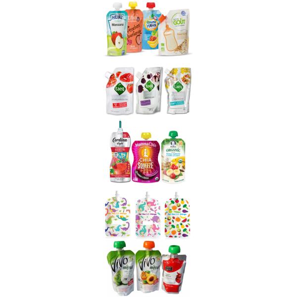 Custom Reusable Stand Up Drink Pouch With Spout