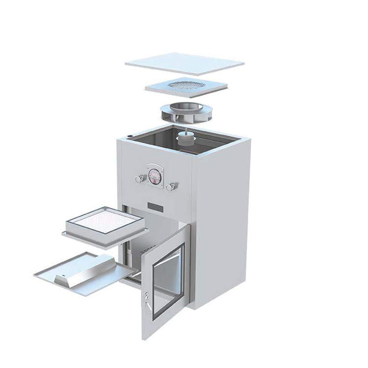 Laminar Air Flow Pass Box Airtight Interlock Dynamic Hatch 160W
