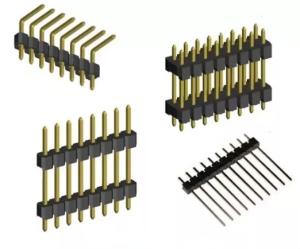 China 1.27mm pitch Dual Row Double plastic DIP 2*30 P male pin header socket wholesale
