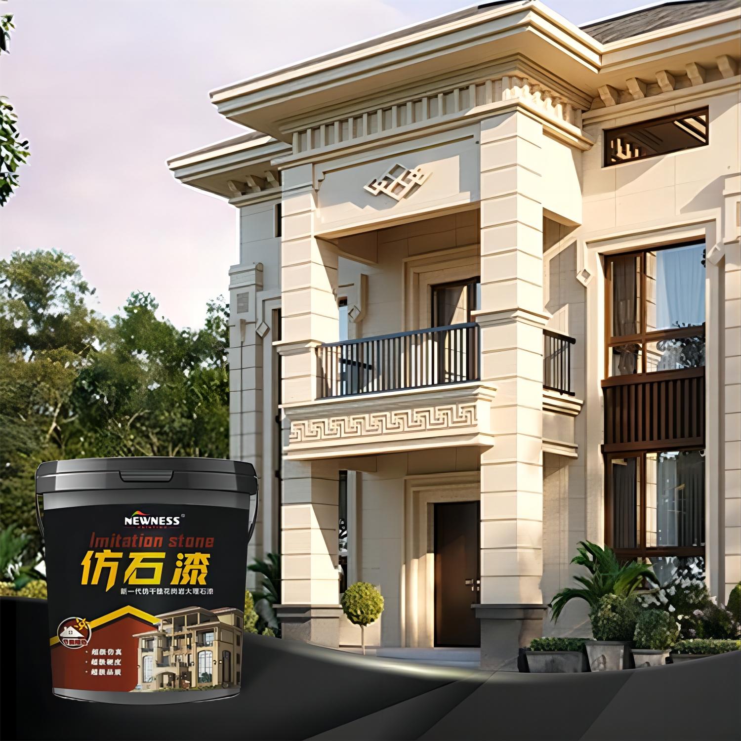 Exterior Wall Stone Texture Paint with Granite Spray Coatings and CAS No. 79-10-7