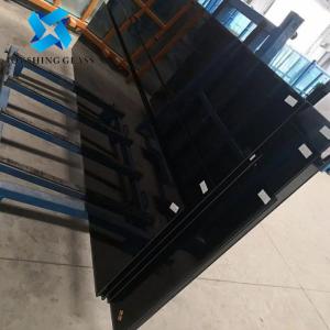 China Custom Coloured Toughened Glass 10mm Black Tempered Glass wholesale