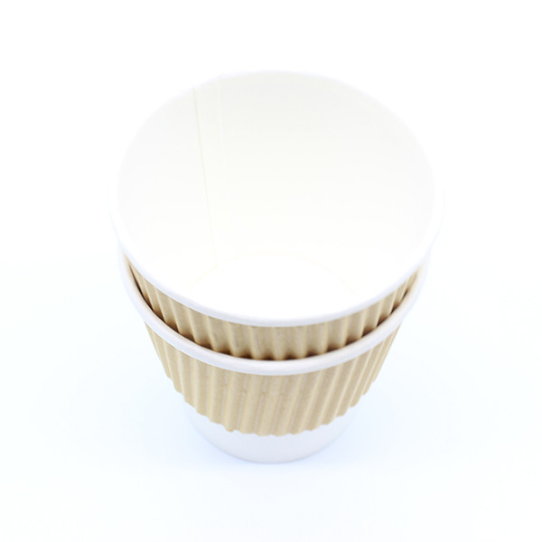 Single Wall Coffee Paper Cup Insulated Disposable Coffee Cups ISO9001