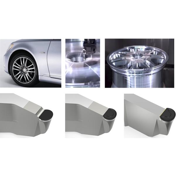 Custom Size PCD Cutting Tools External Turning Tools For Wheel Hubs