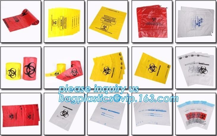 biohazard specimen Zip lockk bag with pocket, recycled custom printed ldpe 3 layers specimen bag Zip lockk bag, pac, pacrite
