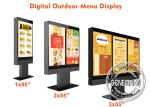 Single Dual Three Screen 55" Drive Through Outdoor Digital Signage Kiosk with