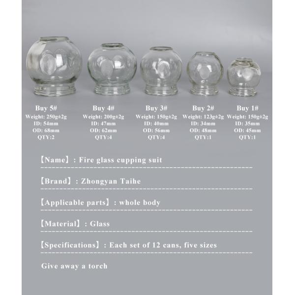 12pcs Massage Suction Cups , Fire Oem Glass Cupping Therapy Set