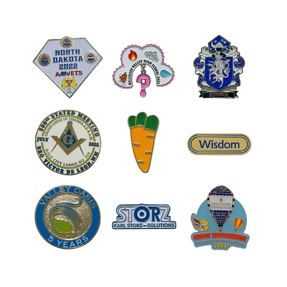 Custom Color Metal Custom Lapel Pins Business Meetings Custom Made Pins