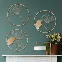 China 3pcs Nordic Style Wall Art Metal Wall Decoration OEM Easy  Install for sale