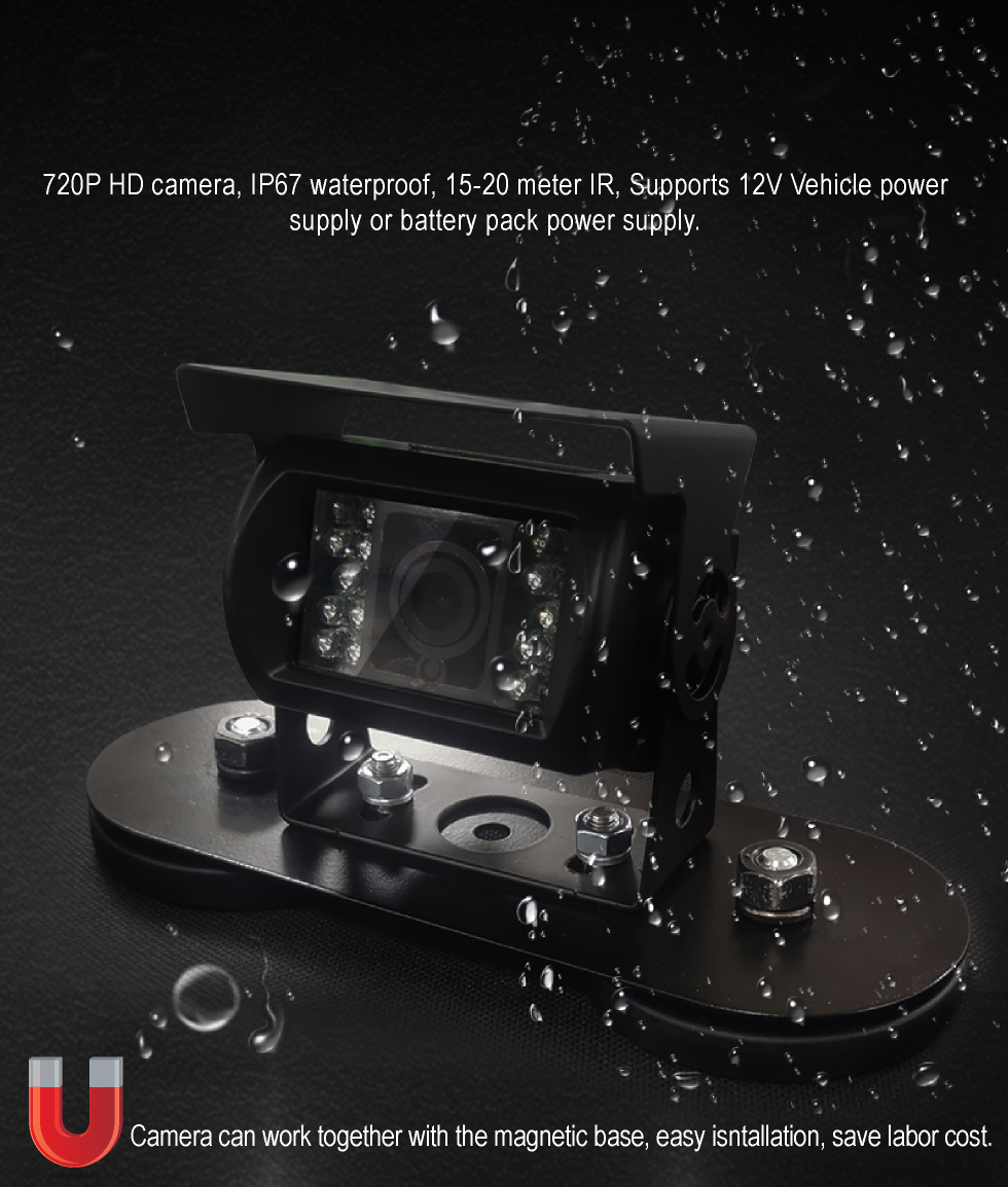 Wifi Camera IR 15-20 Meter Wireless 4CH 7 Inch Monitor Kit With Rechargeable Battery Pack