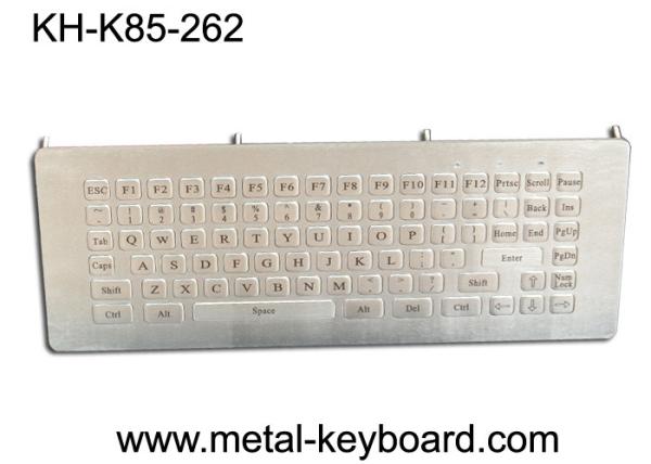 Quality 85 Keys Ruggedized Keyboard , Industrial Computer Metal Kiosk Keyboard for sale