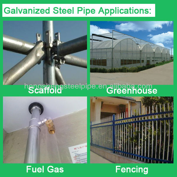 threaded galvanized steel pipe with sockets and caps