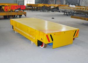 Wireless Motorized Automated Guided Carts Material Handling Rail Flatbed Trolley