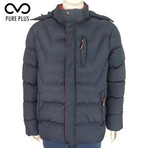China Breathable Mens Light Padded Jacket , Polyester Removable Hood Jacket wholesale