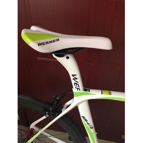 High quality white full carbon fiber 540mm frame 700c racing bicycle/bicicle with Shimano 18 speed