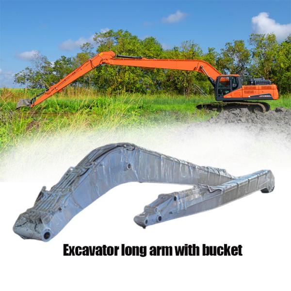 Quality High Load Capacity 1t Yellow Long Excavator Arm for Construction Machinery for sale