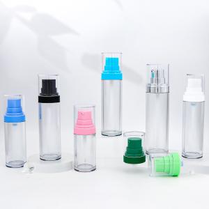 China 40ML Cylinder Pink Green Plastic Spray Bottle Customized Fine Mist wholesale