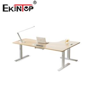 China L Shape Ergonomic Standing Work Station Electric Adjustable ODM wholesale