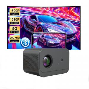1024*600P New Product Electric Focus LED+LCD HDMI Projector 200 lumens For Home