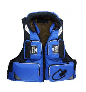 China Nylon Lifesaving Waterproof Water Sport Life Jacket Blue Fishing Life Vest For Kids wholesale