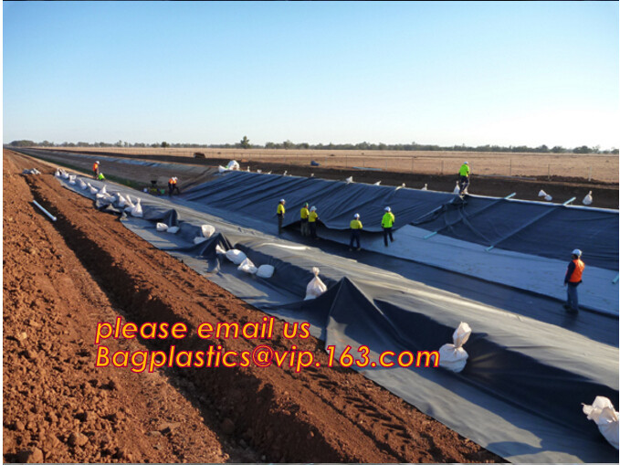 HDPE Geomembrane for Stock Water Tanks Liner,seepage-proofing HDPE film, 00:10 Fish Farm Pond Liner HDPE Geomembrane p