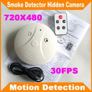 Remote Control Smoke Detector Covert Spy Camera Pinhole Ceiling DVR W/ Motion Detection
