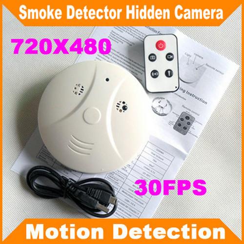 Quality Remote Control Smoke Detector Covert Spy Camera Pinhole Ceiling DVR W/ Motion Detection for sale