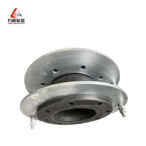 Custom Anticorrosive Wear-Resistant Hot-Dip Galvanized Flange Single Ball Flexible Rubber Joint