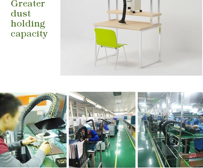Long Lifespan Soldering Fume Extractor Beauity Salon Power 80W With 3 Layer Filters/fume extraction system