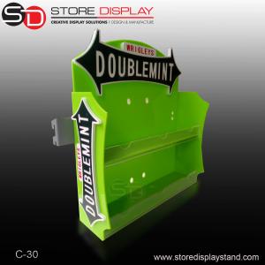 China Colorful two tiers acrylic counter top display/table display for show chewing wholesale
